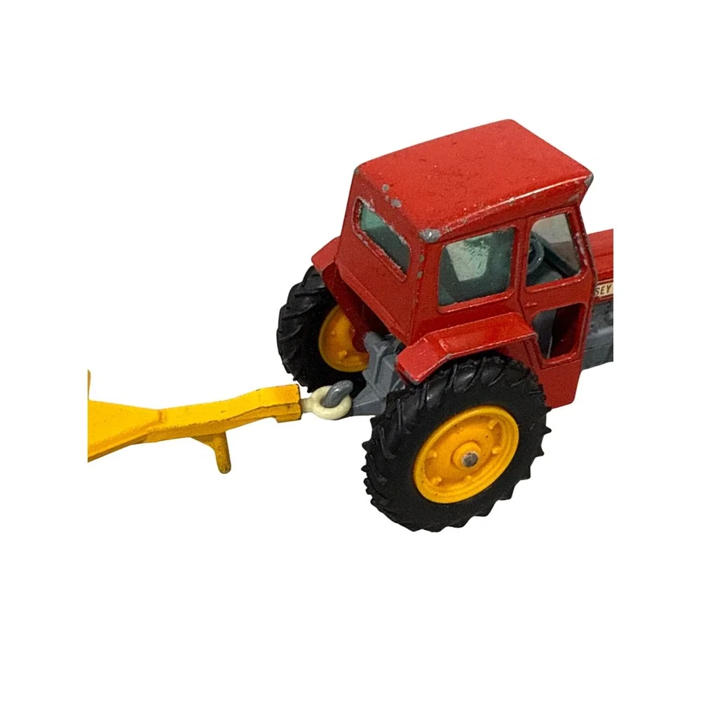 Vintage Matchbox King Size K-3 Massey Ferguson 165 Tractor & Farm Trailer Lesney